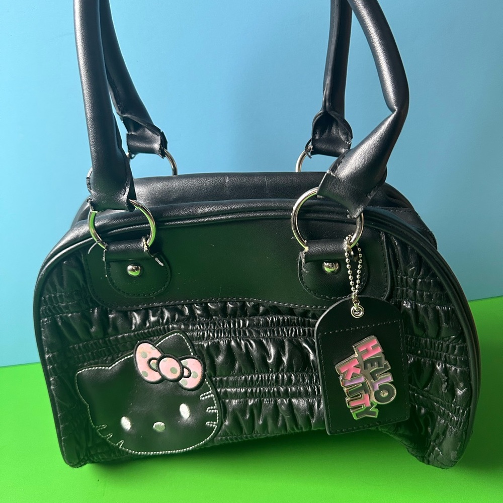 Hello Kitty Black Handbag Y2K - Picture 3 of 7